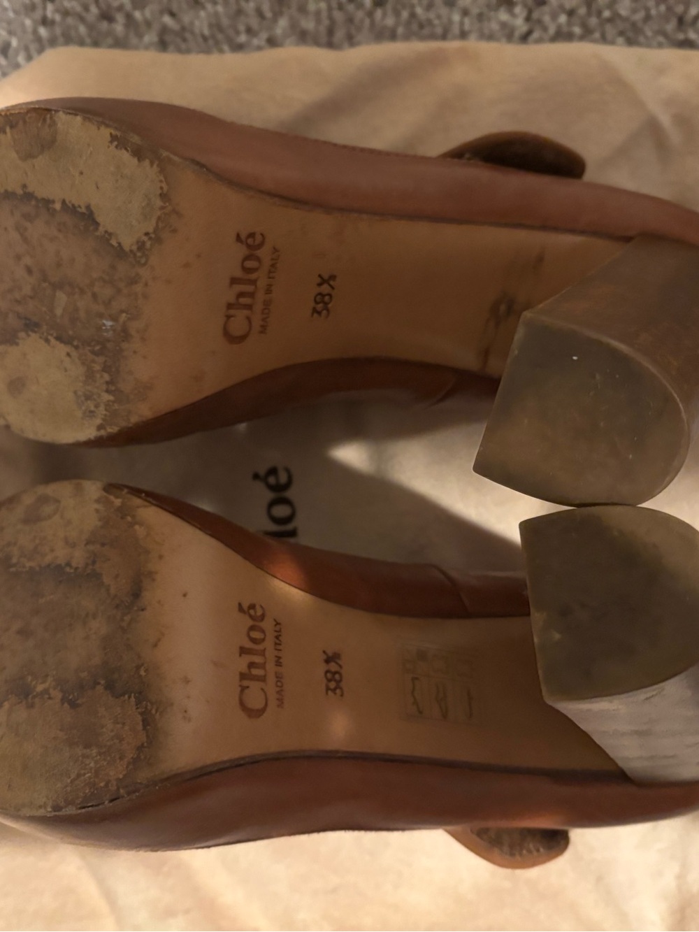 Chloe vintage Silverado platform booties - Picture 3 of 6